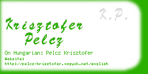 krisztofer pelcz business card